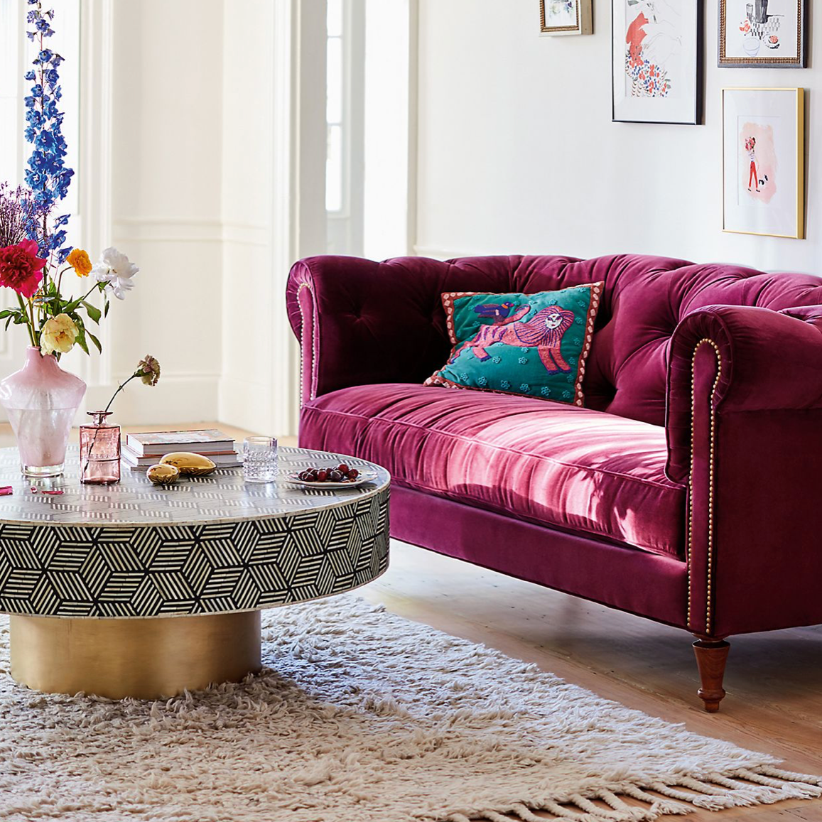 Mist Inlay Coffee Table - Ziba Homes